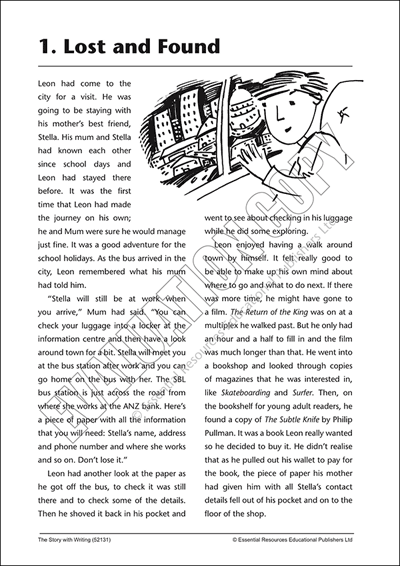 Lost and found story in english image