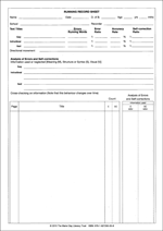 Running Record Sheet Pad (200) 2nd Edition