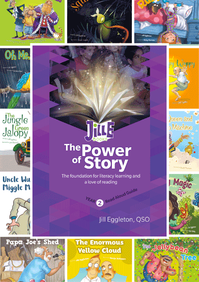 JillE Read Aloud Books and Teacher Guide, Year 2 Cover