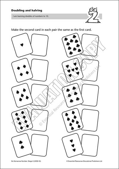 iugo doubles and halves of numbers to 10 by jackie andrews suzi de