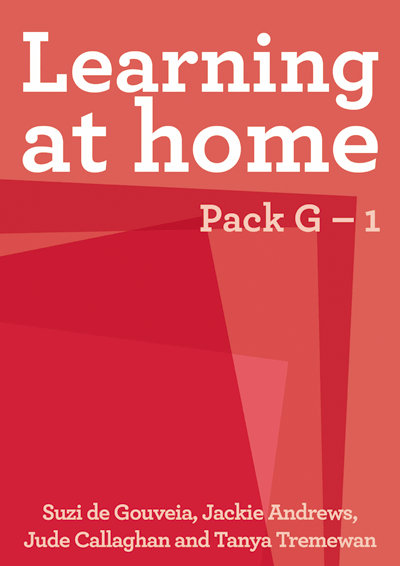 Learning at Home: Pack G – 1 Cover